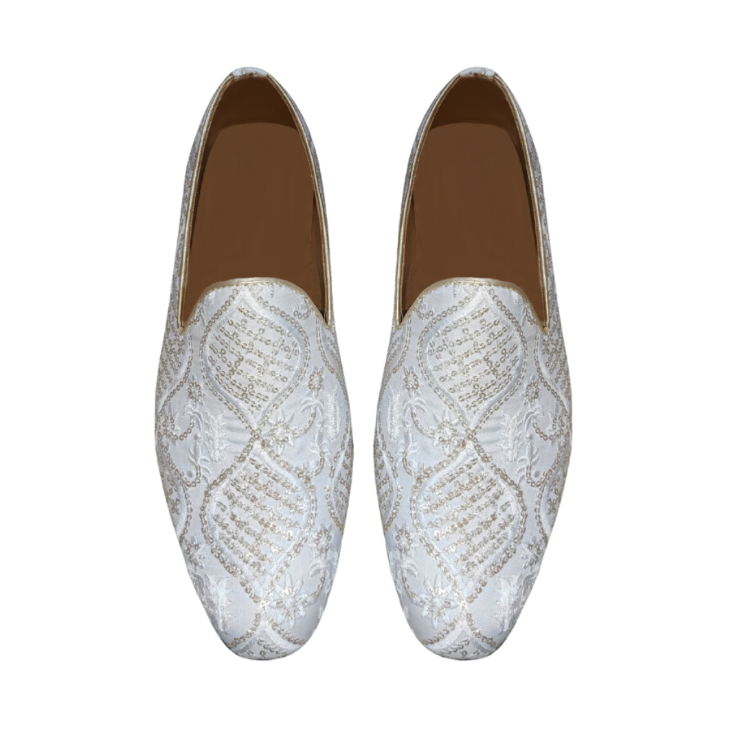 Golden Classic Embroidery Loafers